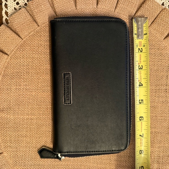 Vera Bradley Black Zip Wallet - Picture 5 of 6